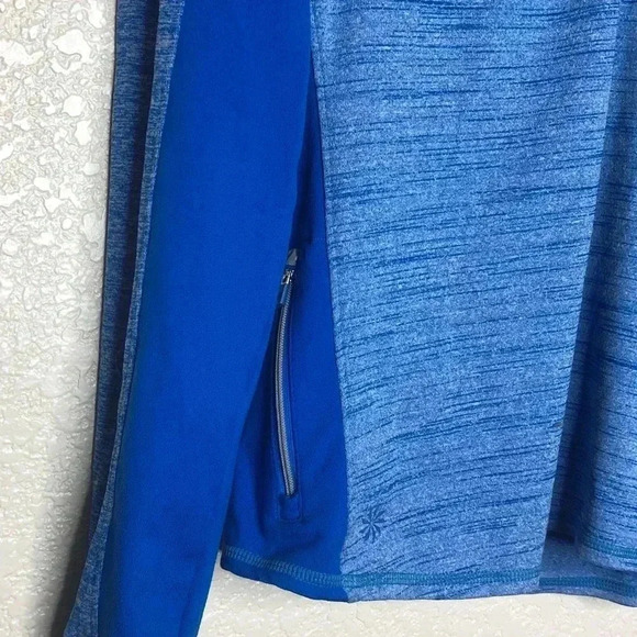 Athleta Performance Top Womens Large Long Sleeves Blue Athletic Outdoor - Picture 2 of 9